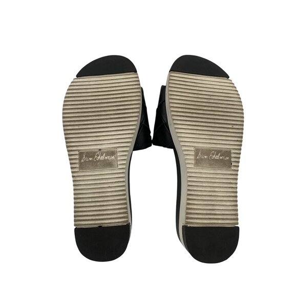 Women’s Sam Edelman Black Texture Sandals Size 7 - Picture 6 of 7